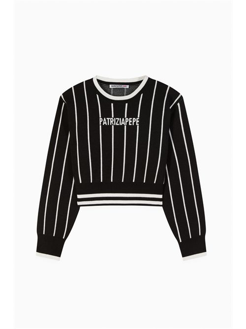 Maglia nera e bianca PATRIZIA PEPE | 7K0057J4M7